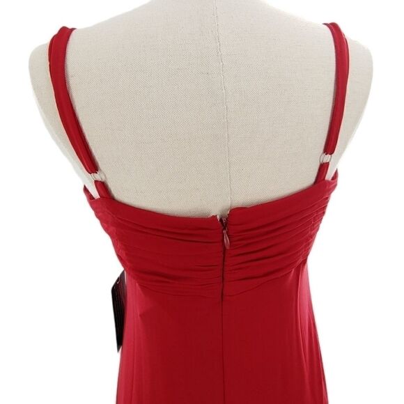 NWT BCBGMaxAzria stunning red gown med - Picture 6 of 13